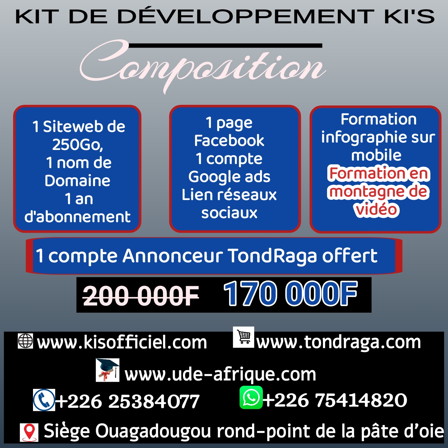 KIT de développement Création de site web boutique en ligne ecommerce e-commerce