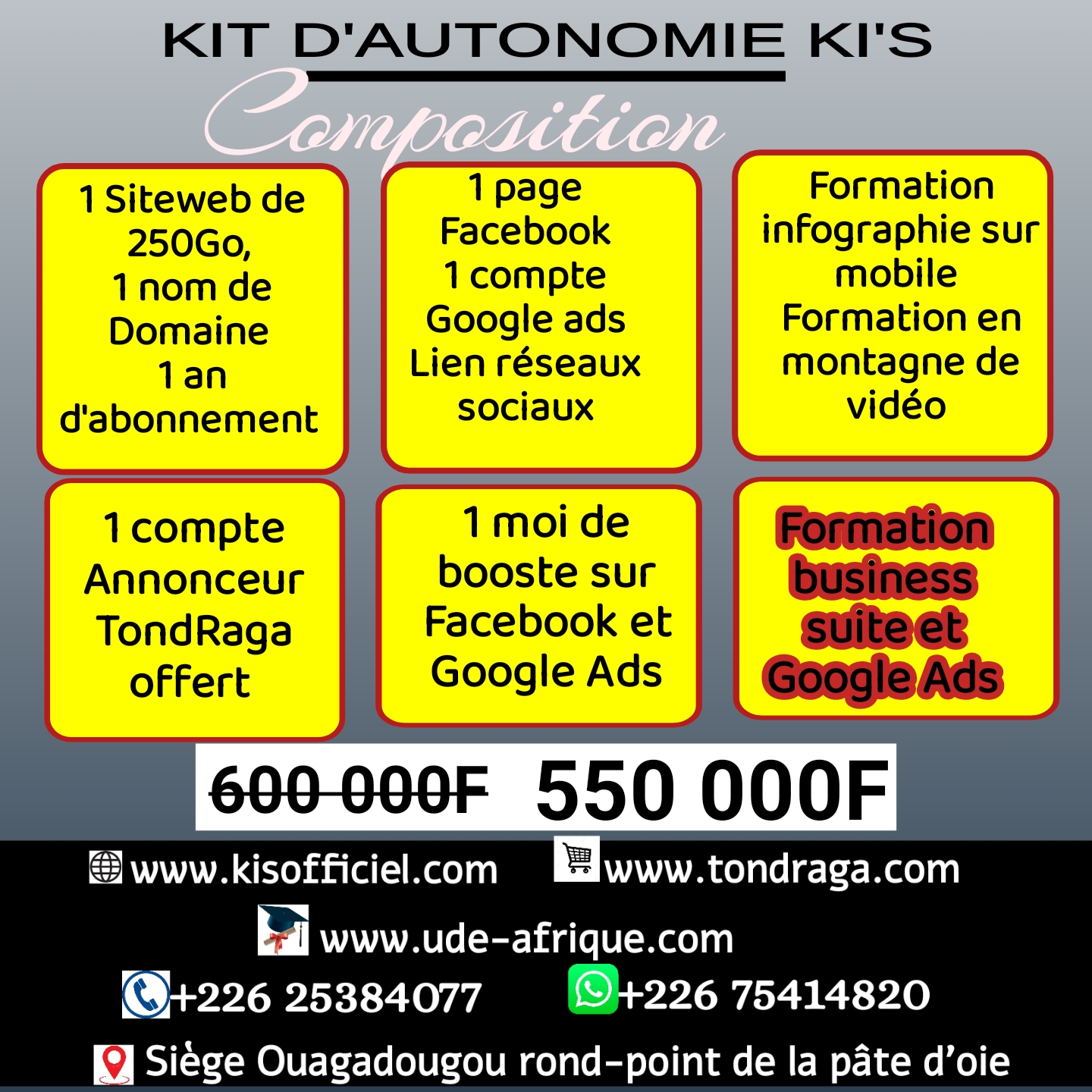 KIT D'AUTONOMIE KI'S Création de site web boutique en ligne ecommerce e-commerce