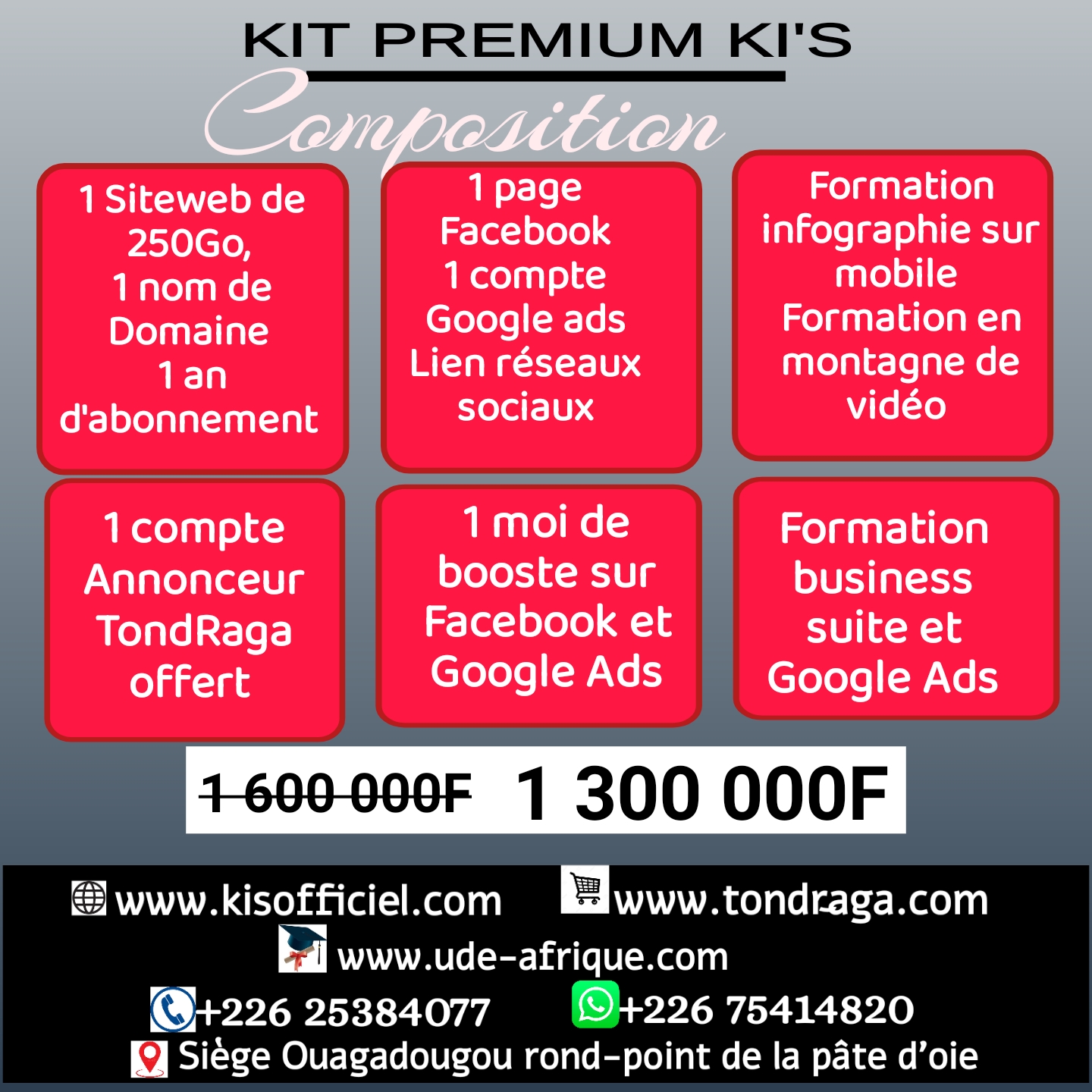 KIT PREMIUM KI'S Création de site web boutique en ligne ecommerce e-commerce